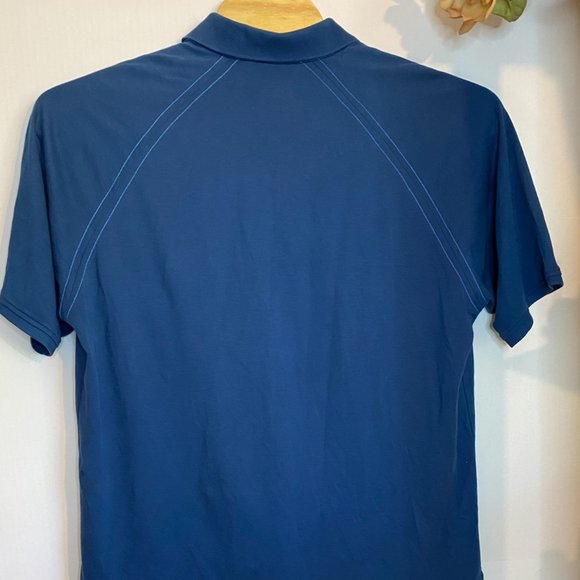 Tommy Bahama 18 Golf Blue Polo Shirt Mens Size X- Large Solid Blue - Picture 8 of 8